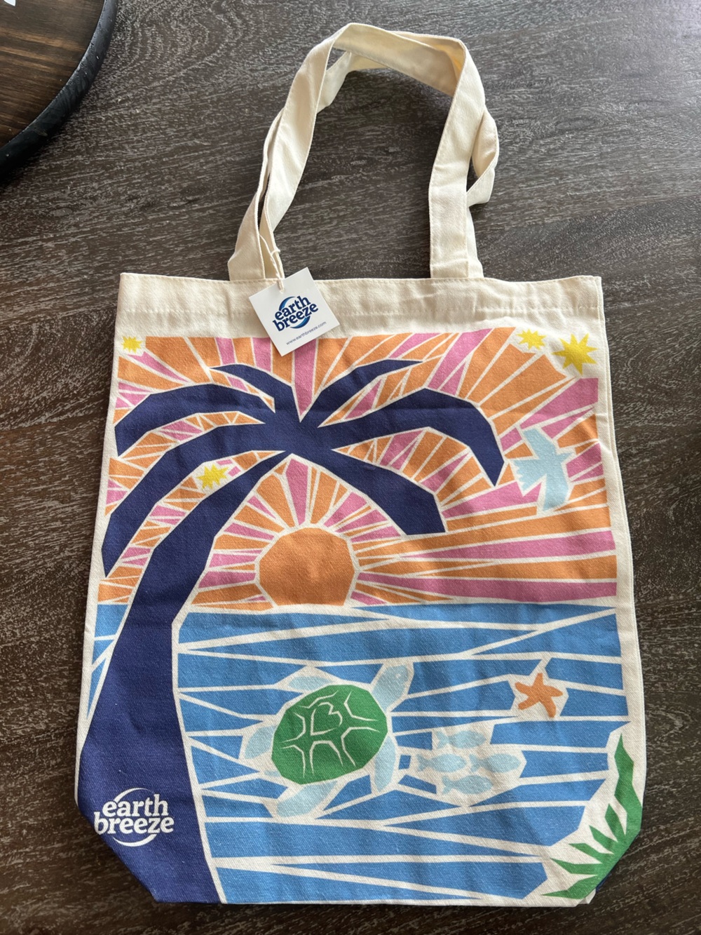 Earth Breeze colorful tote